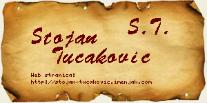 Stojan Tucaković vizit kartica